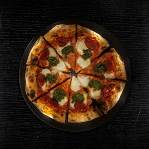 Pizza con pomodorini Picadilly stufati